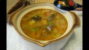 Рецепт как приготовить белые щи с шампиньонами часть3