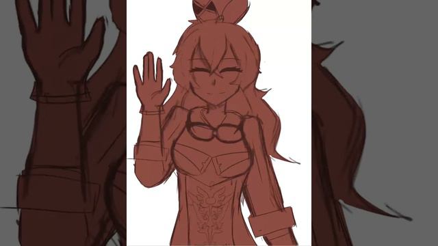 Amber speed paint (Genshin impact) смотреть онлайн