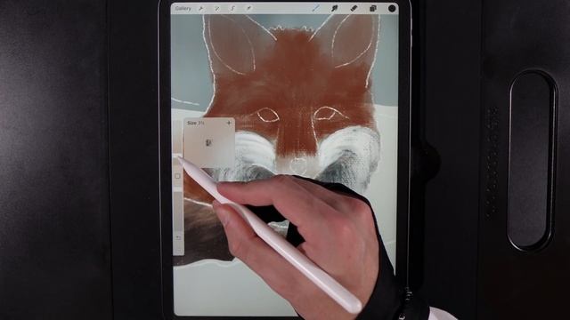 Snowy Fox Painting - Procreate tutorial #154 смотреть онлайн
