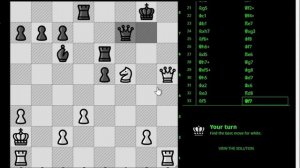 Как найти Мат в Один Ход? 5 крутых Шахматных задач с портала lichess.org