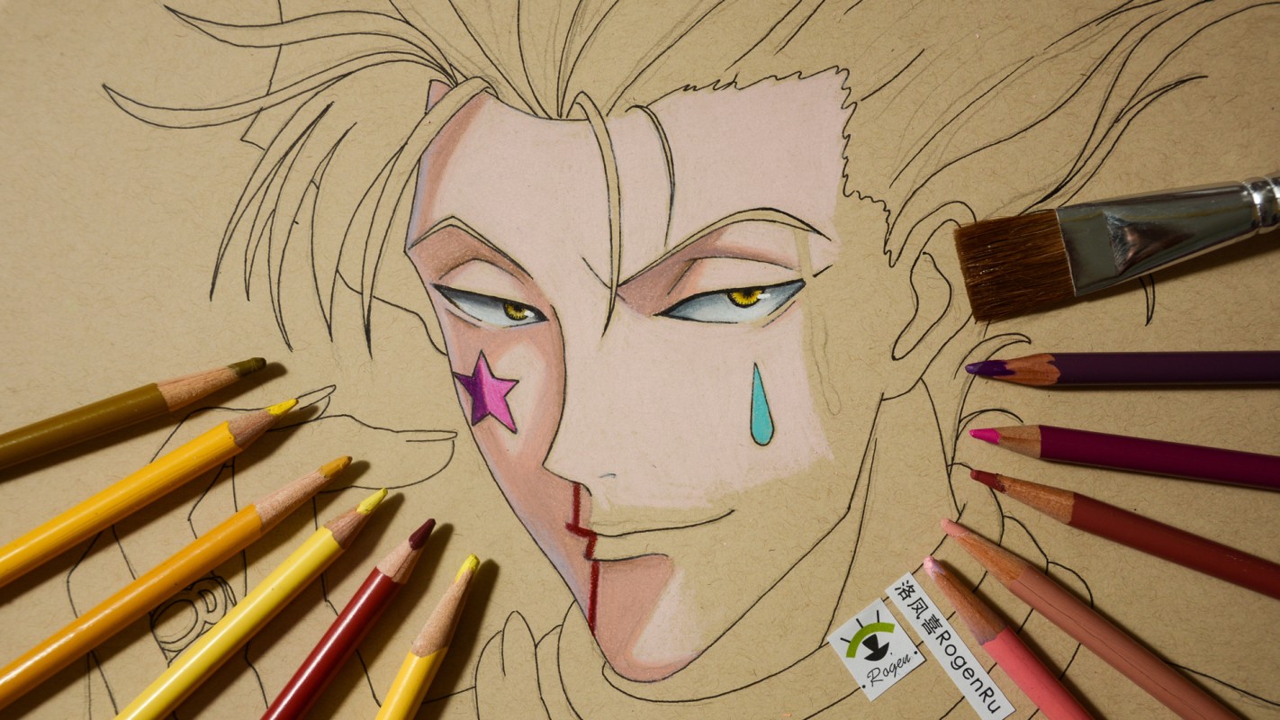 How_to_Draw_Hisoka_Morow_Hunter_using_colored_pencils
