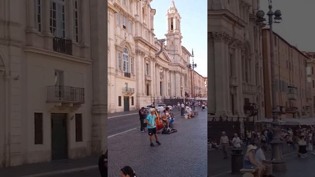 Rome Piazza Navona Street Dance Jig 2015. Танец Джига. смотреть онлайн