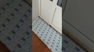 Ремонт в квартире своими руками, установка порога из ПВХ, для балконой двери. ч. 5