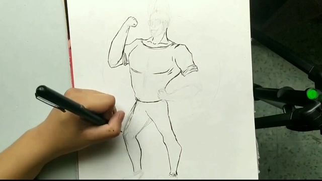 DRAWING JOHNNY BRAVO IN MY STYLE ♥️| LINE ART смотреть онлайн