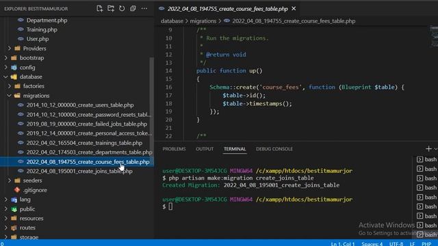 Laravel Database Column Add Bangla Tutorial || Laravel Model Bangla Tutorial смотреть онлайн