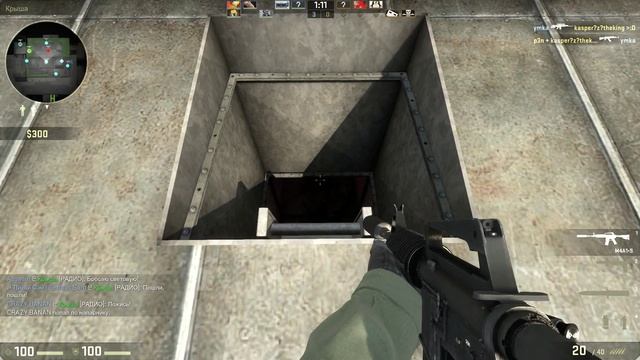 Как избавиться от крысы в вентиляции на карте cs_assault в CS:GO смотреть онлайн
