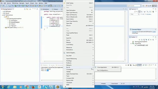 java polymorphism with interview questions смотреть онлайн