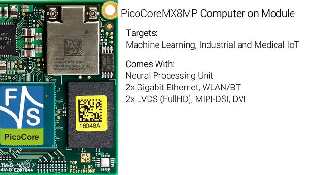 F&S PicoCoreMX8MP Computer on Module with NXP i.MX 8M Plus Processor смотреть онлайн