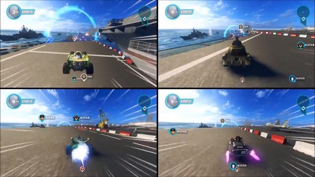 Sonic & All-Stars Racing Transformed HQ (Video v1.6.1.2.2.4) - "Четыре игрока" смотреть онлайн