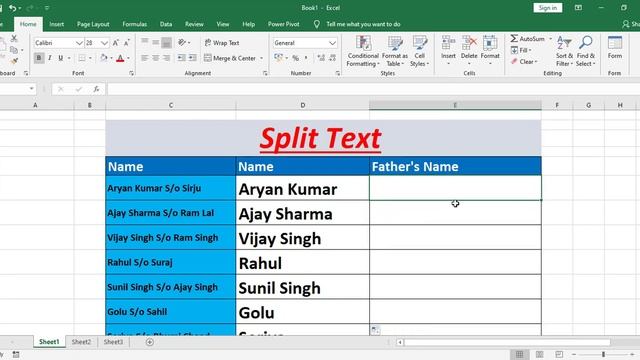 How to Split cells in excel ||How to split one column into multiple columns in Excel|| HiTech смотреть онлайн
