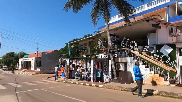 Goa candolim beach road | goa | walkthrough смотреть онлайн