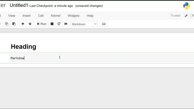 Jupyter Notebook Heading | Markdown | Raw | Code Functionality смотреть онлайн