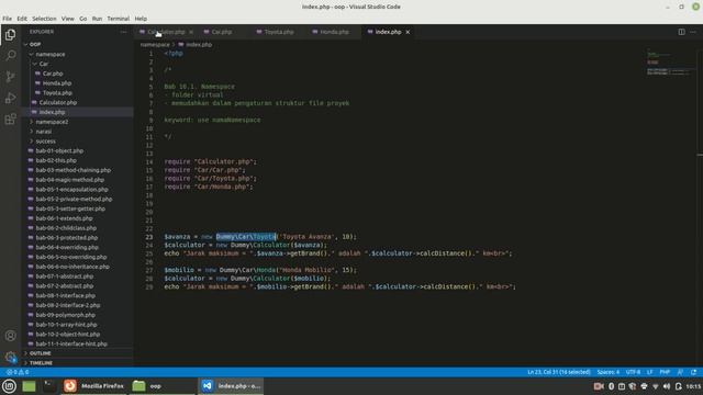 16.2. Konsep dan Teknik OOP PHP: namespace Bagian 2 (import dan alias) смотреть онлайн