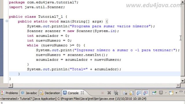 Instrucción while o sentencia while, Tutorial 8 Programación Java смотреть онлайн