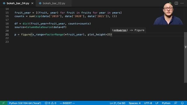 Bokeh: Bar Charts and Nested Categories смотреть онлайн