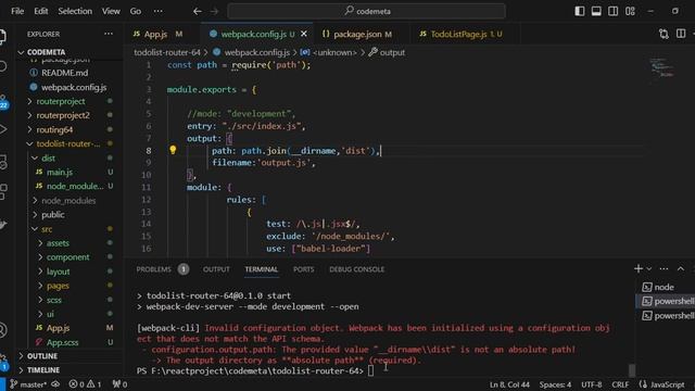 React Todo List with Webpack 5 Output Configuration | React Router v6.4 Tutorial in Hindi #react смотреть онлайн
