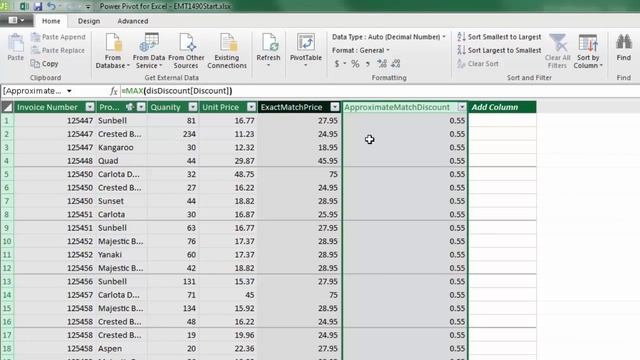 DAX Approximate Match Lookup & Exact Match Lookup Together for Discounted Product Price (EMT 1490) смотреть онлайн