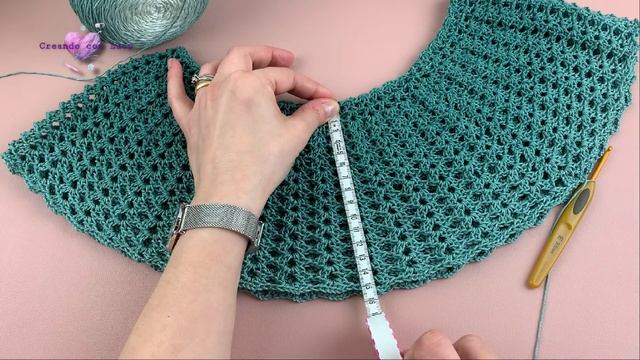 Tutorial Uncinetto Maglia Top Down Facile Scollo Tondo –MAGLIA PERLA