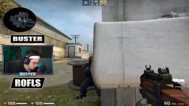 БУСТЕР РОФЛИТ С ГЕНСУХИ в КСГО НЕРЕАЛЬНЫЙ ПРОСТРЕЛ от БУСТЕРА бустер играет в кс го смотреть онлайн