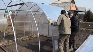 Сборка теплицы из поликарбоната 3 на 6 метров своими руками. Теплица усиленная