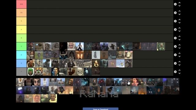 Skibidi Toilet 1-53 All Characters Tier List смотреть онлайн
