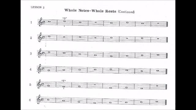 [TRUMPET FIRST NOTES] Rubank Elementary Method for Cornet or Trumpet - Lesson 2 (Lines 1 to 6) смотреть онлайн