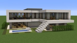 Майнкрафт - Как построить современный особняк 6. Minecraft