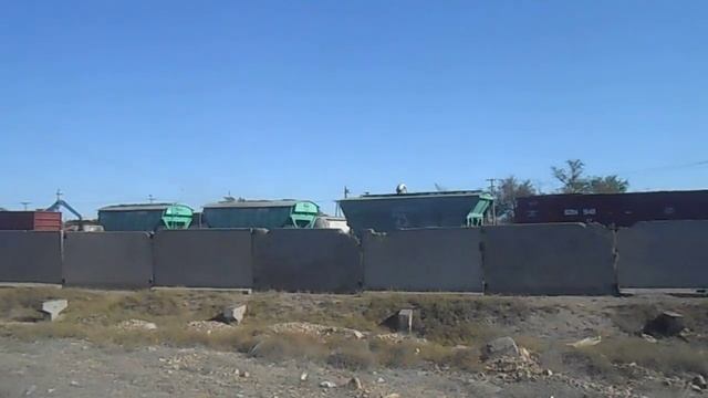 Станция Балхаш 1 (Старый вокзал) - поезд идёт со стороны города смотреть онлайн