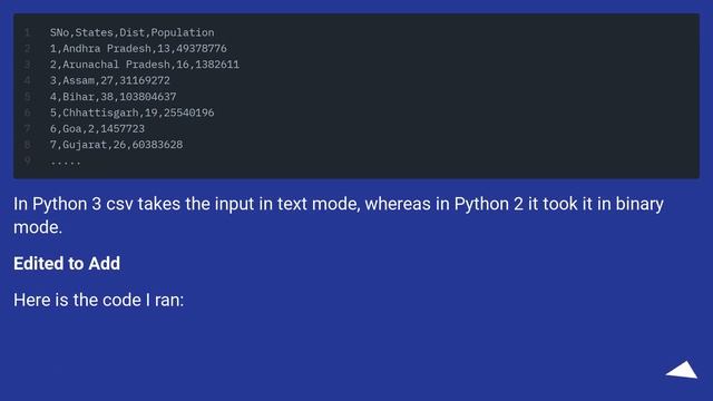 TypeError: a bytes-like object is required, not 'str' in python and CSV смотреть онлайн