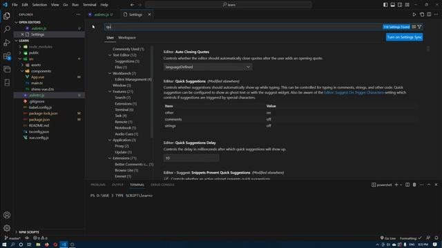 Налаштування Visual Studio Code для роботи з Vue 3 Composition API JavaScript + TypeScript смотреть онлайн