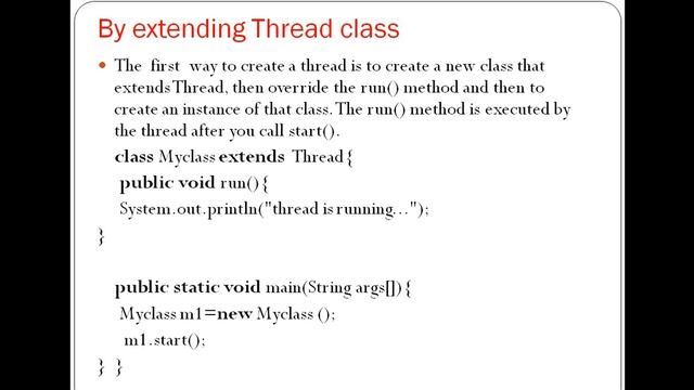 How to create Thread in Java смотреть онлайн