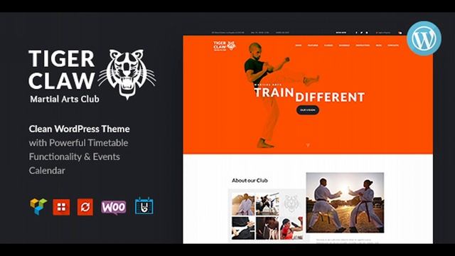 Tiger Claw | Martial Arts School and Fitness Center WordPress Theme | Themeforest Website Templates смотреть онлайн