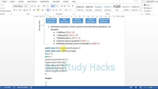 Java Arithmetic Operators | +, -, *, /, % | Lesson 13 @MyStudyHacks51 смотреть онлайн