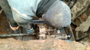 работа установки прокола грунта Игла 32ТВМ