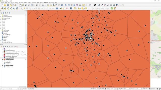 QGIS Voronoi polygons смотреть онлайн
