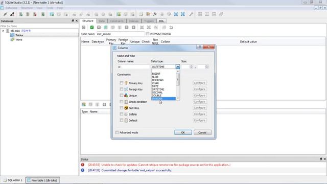 Basic Lazarus - Create database & create table slite смотреть онлайн
