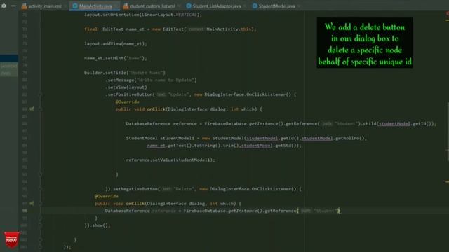 Delete Data in Firebase Realtime Database смотреть онлайн