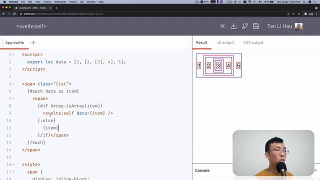 Svelte Tutorial for Beginners - svelte:self смотреть онлайн