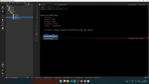 Custom QML TextField | Qt Quick Custom QML textField