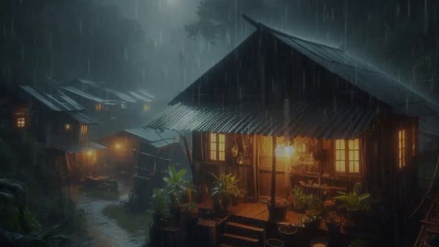 Heavy Rain at Night to Sleep Deep and Sleep Fast, Relaxing Music for Mind and Soul Meditation 3 Hou смотреть онлайн