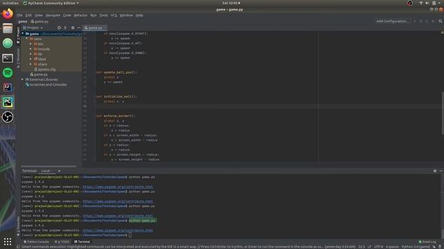 Pygame Tutorial - Part 2 Falling movement, reset, image substitution смотреть онлайн