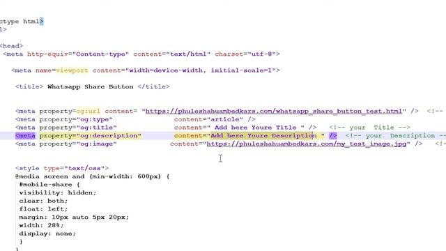 How to Create WhatsApp Share Button on Websites смотреть онлайн
