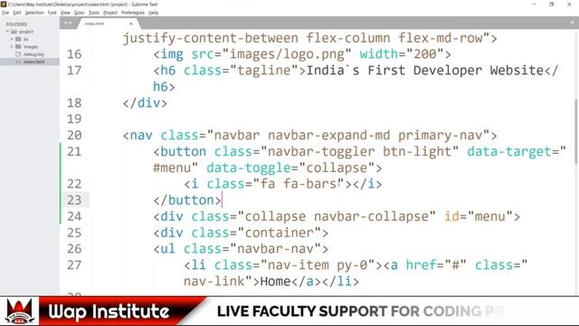 Ch-7 Bootstrap 5 alpha tutorial in hindi - Bootstrap 5 responsive navbar | customize navbar-toggler смотреть онлайн