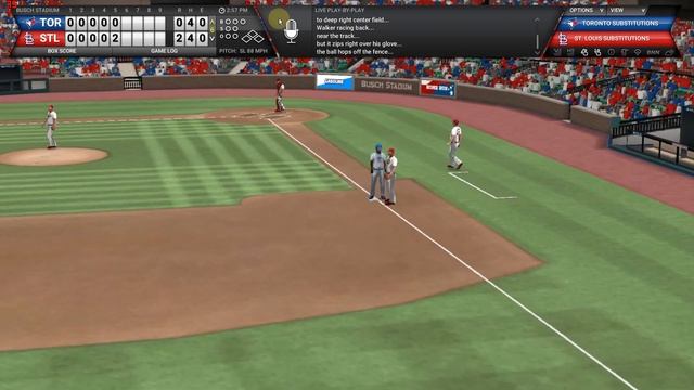 Out of the Park Baseball 24, 2023 season replay, St. Louis, Game 2 смотреть онлайн