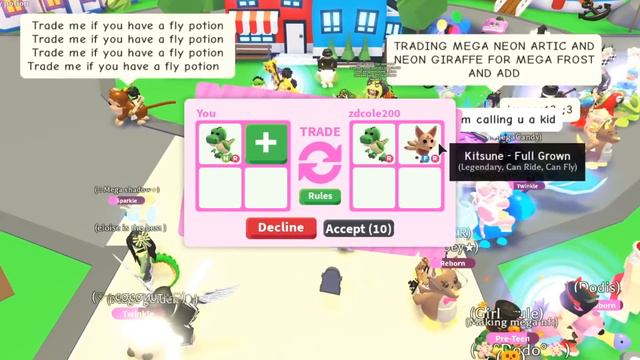 Шок! neon t-rex трейд в адопт ми! неон t-rex trade in adopt me! смотреть онлайн