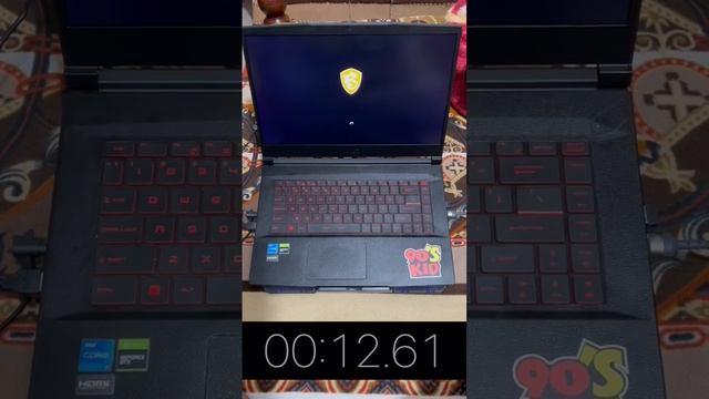 Boot Time of MSI GF63 i5 11 Gen. 8GB RAM 512SSD 4GB GTX1650 смотреть онлайн