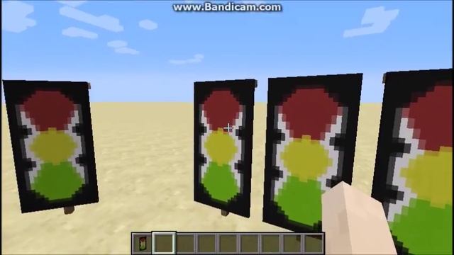 How to Craft a Traffic Light using White Banner - Minecraft смотреть онлайн