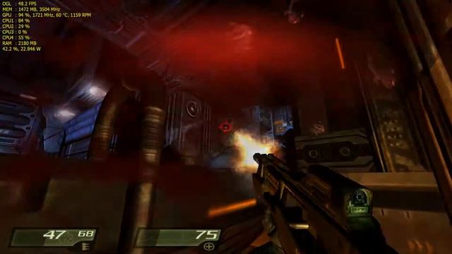 Просадки FPS на ультрах в Quake 4 на GTX 1050 смотреть онлайн