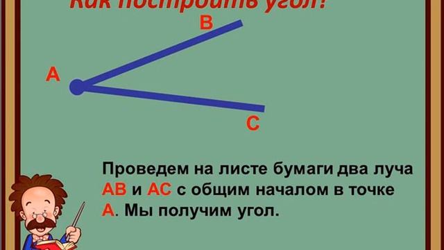 Математика.Тема: углы и его виды. смотреть онлайн