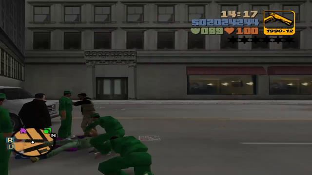 GTA 3 | Peds Riot #4 | Fistfights | Paramedics and Firemen Join In | Staunton Safehouse (PC) смотреть онлайн